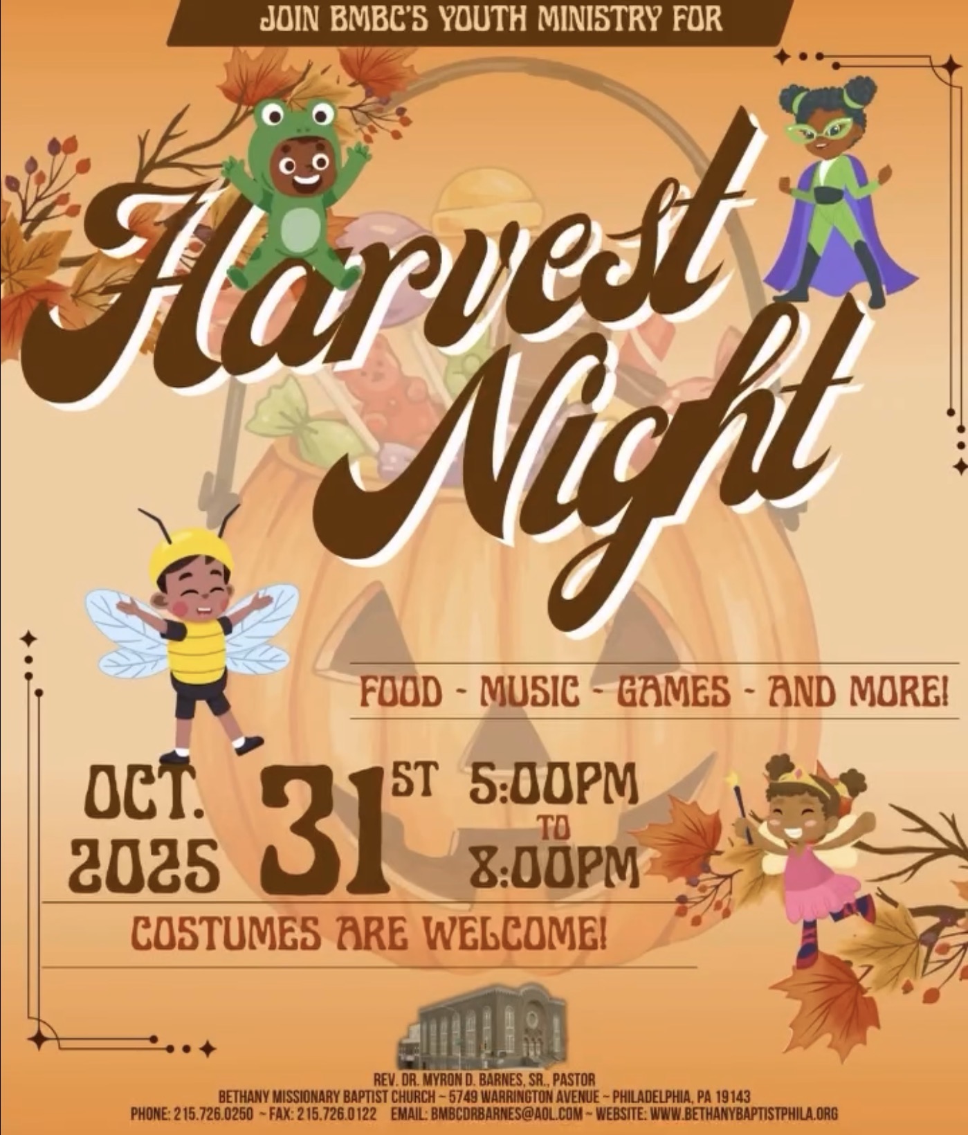 Harvest Night 10-31-2025 - Bethany Missionary Baptist Church